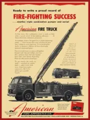 American Fire Apparatus NEW Metal Sign: Garden City Fire Department Triple Combo