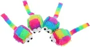 Milisten 4pcs Realistic Plush Mouse Cat Interactive Stuffed Mice for Cats Durable Fuzzy Playthings Alleviate Boredom Stimulate Hunting Instincts