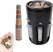 Automatic Coin Counter – Electric Coin Sorter with Creative Tube System, Portable Money Organizer with Digital Sorting | Coin Separation for Adults Women ofice Use, Personal Finance and giftes
