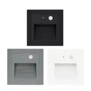 3W IP65 Waterproof Stairs Pathway LED Step Lights with Motion Sensor AC 85-265V