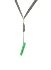 Green Whistle Black Lanyard Quick Disconnect Back Yard Tag Loud Sports Jogging