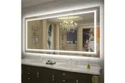 LED Bathroom Mirror , Dual Light , Anti-fog , Shatterproof
