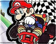 [Mario Party] Mario Racing Characters Multicolour ID and Card Bi-Fold Wallet