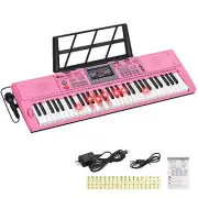 24HOCL 61 Keys Keyboard Piano Lighted Keys for Kids Teens Beginners Birthday Bes