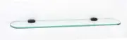 Alno A6650-24-BRZ Royale Bath 24" Glass Shelf w/Brackets Bronze