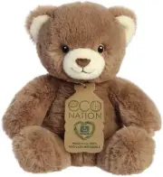 Aurora - Medium Brown Eco Nation - 10" Benjy Bear - Eco-Friendly Stuffed Animal