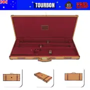 Tourbon Vintage SXS O/U Takedown Shotgun Double Barrel Storage Box-Hard Gun Case