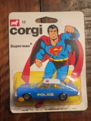 Corgi Juniors 17 Metropolis Police Car (Superman) Sealed MOC RARE U.S. SELLER
