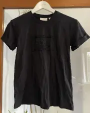 sass and bide Boss Goddess Black Tee Beaded XXS
