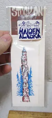 Alaska Scrapbook sticker decal Totem Pole, 5 decals, Stuck on Alaska, made in AK