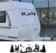 RWRAPS Car Mountain Graphics Stickers for Motorhome Horsebox Caravan RV Camper Van Body Decor Vinyl Decals Auto Tuning Accessories