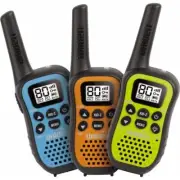 UNIDEN UH45-3 COMPACT UHF HANDHELD RADIOS WITH KID ZONE - 3 PACK