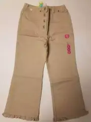 NWT VTG Girls 7 Gymboree SPRING BLOSSOMS FLORAL PATCHWORK khaki ankle pants htf