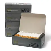 500 x Dark Horse Carbon filter Tubes Empty King Size Cigarette Cork for Tobacco