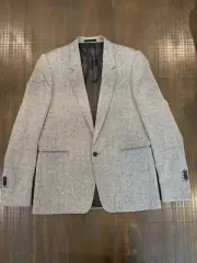 Men’s Paul Smith Sport coat Gray 42R Speckled Grey. Fish Patterned Lining