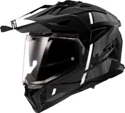 LS2 MX702 Pioneer II Hill, adventure helmet , color: Matt-Black/White/Grey , size: M