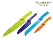 NEW SCANPAN SOFT TOUCH SPECTRUM 4 PIECE KITCHEN KNIFE SET Coloured Cutlery Chefs