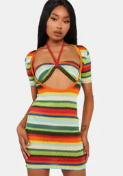 [Edikted] Andrea Cut Out Knitted Mini Dress