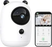 4MP 2K Security Camera Wireless 2.4GHz WiFi Indoor Cameras for Home Security Indoor Camera for Baby/Pet/Elder 2 Way Audio Night Vision Compatible with Alexa 24/7 SD Card Storage