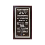 Mariano Rivera New York Yankees Framed Subway Sign w/Dirt (Steiner COA)