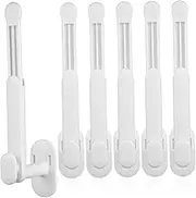 6pcs Steering Hook Shower Curtain Hooks Hat Hooks Tiara Scrunchies Organizer Curtain Retainer Pot Lid Storage Bathroom Hooks for Wall Toilet Paper Hook Holder Pot Cover 15c