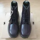 Dr Martens 101 YELLOW STITCH SMOOTH LEATHER ANKLE BOOTS Uk 9