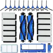 25-Pack Replacement Part Accessories for Eufy RoboVac 11S, RoboVac 15C, RoboVac 30, RoboVac 30C, RoboVac 12, RoboVac 35CPrimary/Filters, Side Brushes,Roller Brushes/Guard NOT for MAX G and L Series