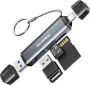 SD Card Reader, 5G Super Speed USB3.0 SD/TF Card Reader, 3-Slot USB A/C to Sd/Mi
