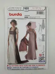 Burda Sewing Pattern 2493 Ladies Costume Dress Josephine Size US 10-22 Eur 36-48