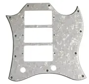 Custom For Gibson SG Standard 3 Pickup Guitar Pickguard,4 Ply White Pearl