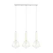 WHITEBAND Pendant Lamp Light Interior ESx3 Black Diamond Cage x 3 with Bar OD590mm