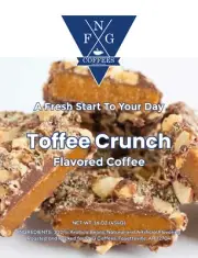 FNG Coffees-Toffee Crunch-DECAF-Ground or Whole Bean- 16 oz