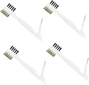 Healeved 4pcs Gas Hob Wire Brush Stiff Bristles Stove Cleaner Ceramic Cooktop Scraper Effective Degreaser