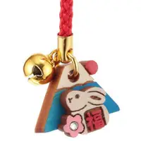 在飛比找蝦皮購物優惠-日本の縁起物-兔年干支根付 ひのき 卯 幸運吊飾