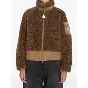 [Moncler] Moncler Coligny Teddy-effect Fleece Jacket I NUMERIC BROWN