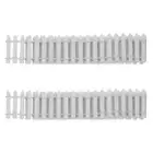 2pcs Flower Border Fence Wood Picket Fence Miniature Fence Pickets