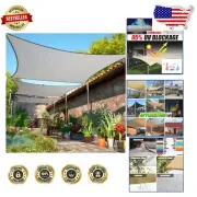 Transform Your Patio with 7' x 19' Grey Sun Shade Sail - Weatherproof & Stylish
