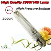 4 Pcs 250W HPS GROW LAMP HYDROPONICS HID LIGHTING 2000K FLOWERING BULB