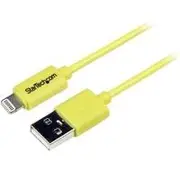 StarTech 1m Yellow 8-pin Lightning to USB Cable - USBLT1MYL