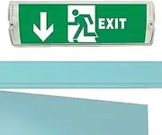 Illuminated Exit Signs,Fire Exit Sign Lights | LED Safety Exit Sign, Evacuation Indicator Light, Fire Exit Sign Lights Super Bright for Supermarket