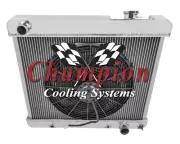 ER 2 Row 1" Tubes Radiator W/ 16" Fan for 1965 1966 Oldsmobile Cutlass #AE284