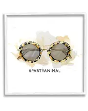 Party Animal Glam Sunglasses Framed Giclee Wall Art by Alison Petrie