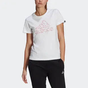 Adidas W Outlfloral Gt [GL1031] 女 短袖上衣 T恤 休閒 花朵 舒適 棉質 亞洲版 白