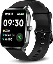 [Tensky] Smart Watch for Men Women (Answer/Make Call), Alexa Built-in 1.8'' Full Touch Fitness Tracker Watch, Blood Oxygen Heart Rate Sleep Stress Monitor Smartwatch,IP68 Waterproof Sport Watch for Android iOS