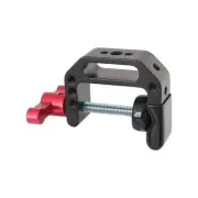 CAMVATE C-Clamp with 1/4 and 3/8 Thread Hole for Camera Monitor(Red T-Handle)...
