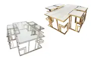 Clara Set of 5 Piece Coffee Table and Side Tables