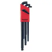 Bondhus BD16599 - Hex Key Set L-Wrench - 9 Piece Metric (1.5-10mm) Stubby Ball End