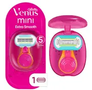 Gillette Venus Extra Smooth On The Go Razor For Women Handle + 1 Blade Refill