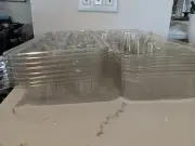10-Compartment Cupcake / Muffin Container Clear Plastic Hinged Holder 10/PK