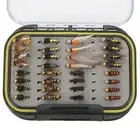 Fishing 64 Pcs Fly Fishing Flies Stainless Steel Colorful Fishing Lure Kit Fis